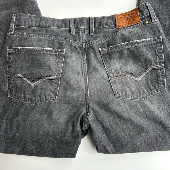 Lucky Brand 361 Vintage Straight Jeans Black/Gray Size 33x32 - Picture 5 of 9